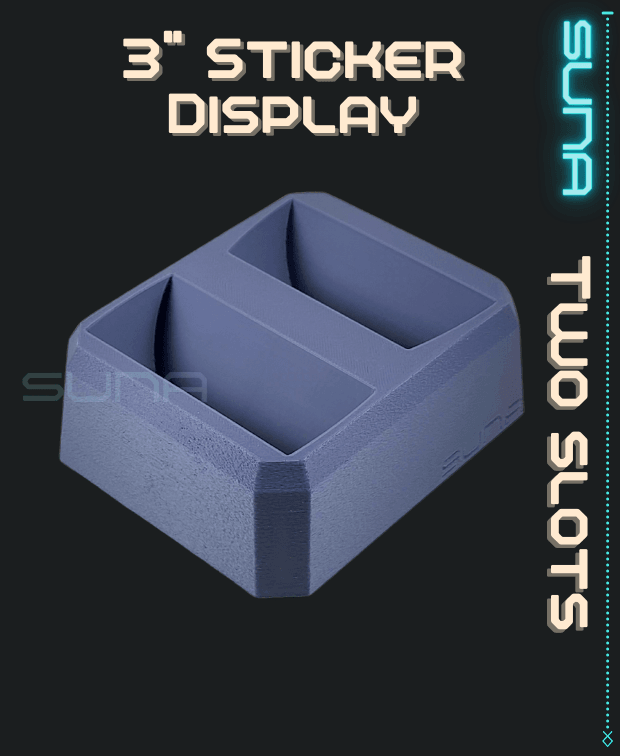 Double Sticker Display - 3" Circular 3d model