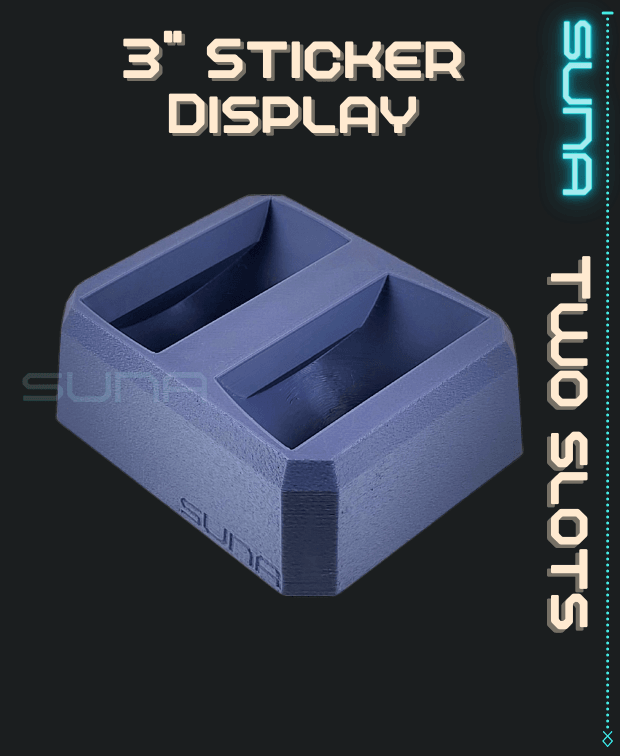 Double Sticker Display - 3" Circular 3d model