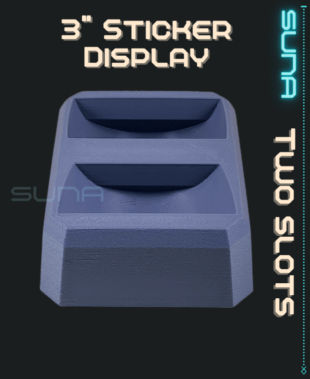 Double Sticker Display - 3" Circular 3d model