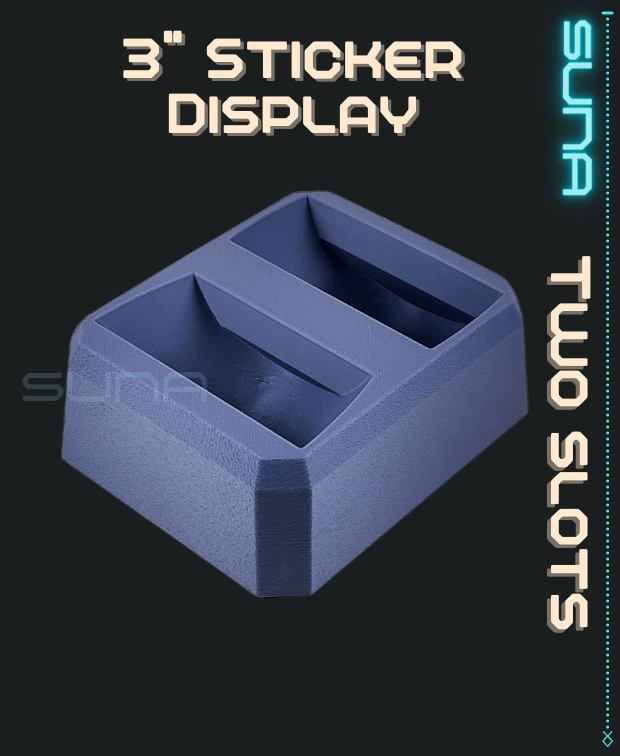 Double Sticker Display - 3" Circular 3d model