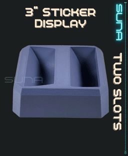 Double Sticker Display - 3" Circular 3d model
