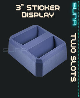Double Sticker Display - 3" Circular 3d model