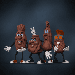Beebop -California Raisins 3d model