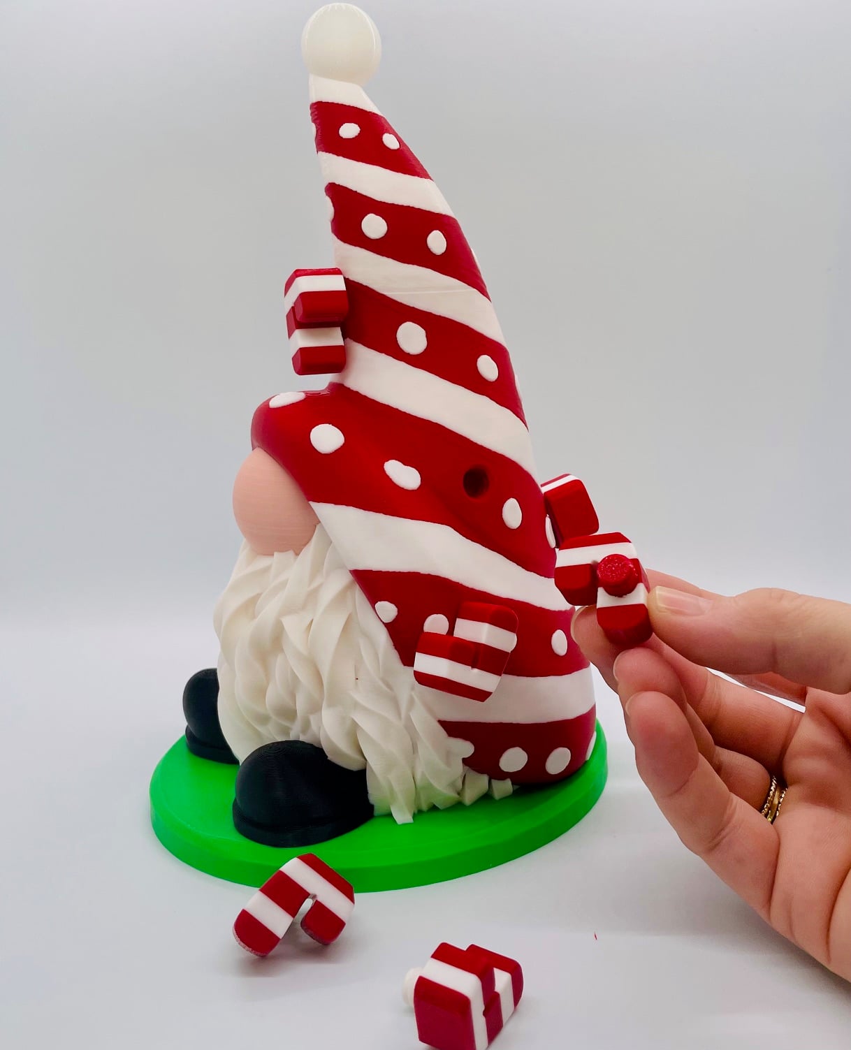 Candy Cane Gnome 3d model