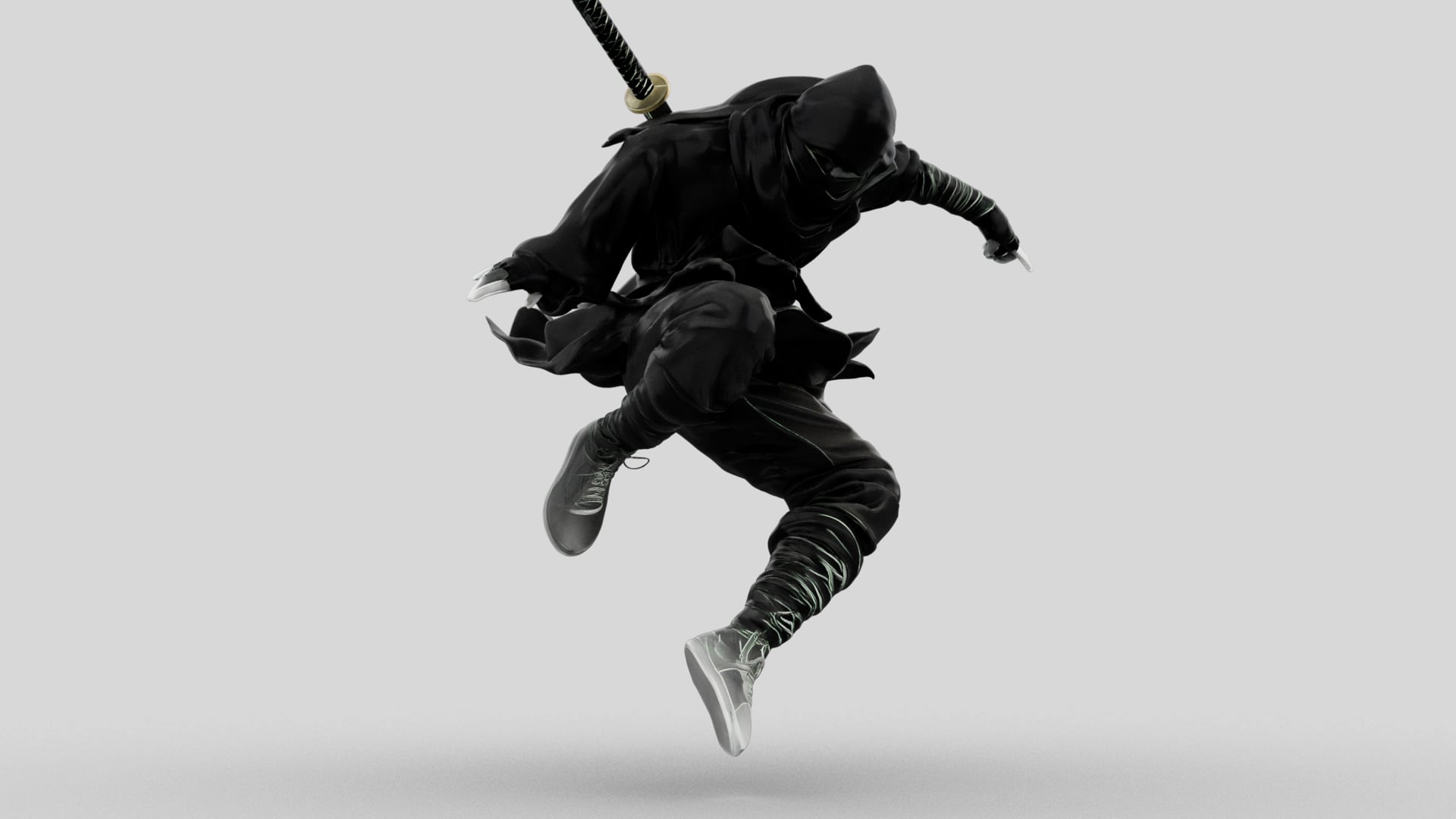 Ninja Shadow Leap 3d model