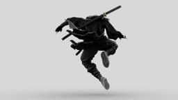 Ninja Shadow Leap 3d model
