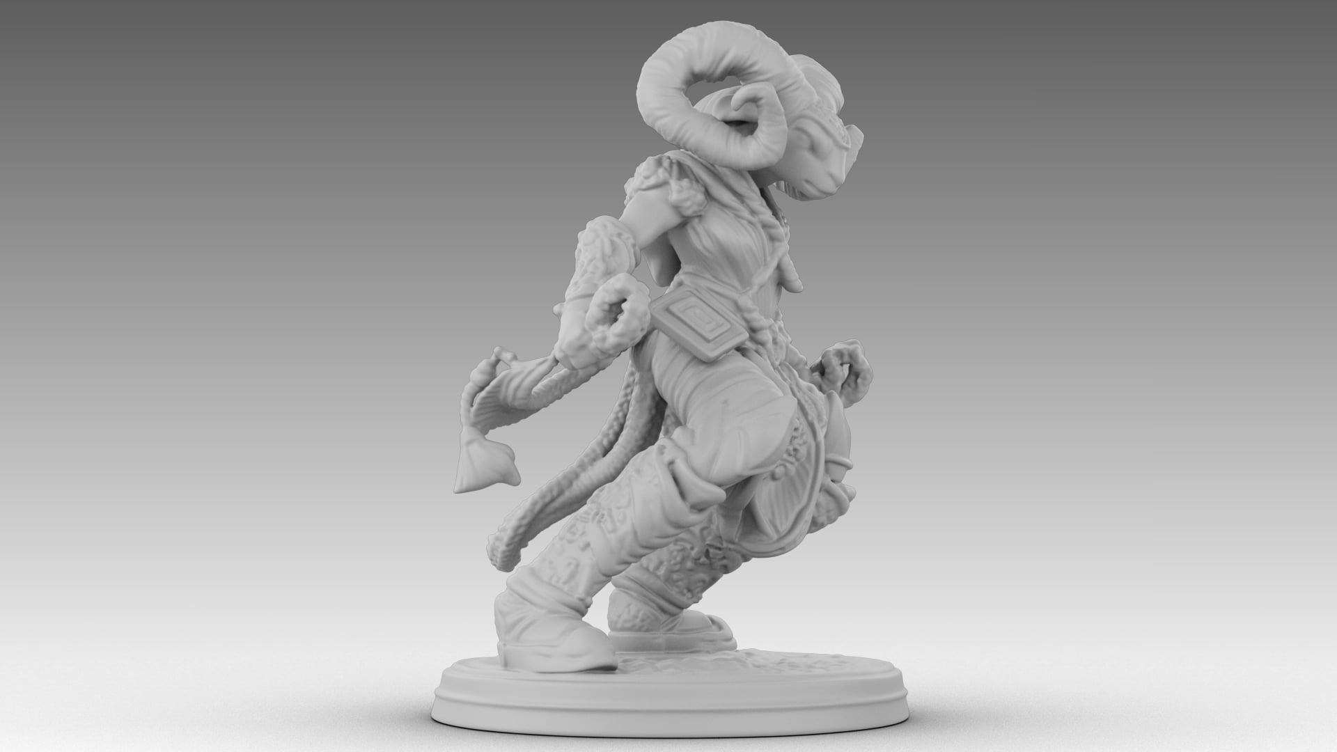 Ivory Horned Sentinel 3d model
