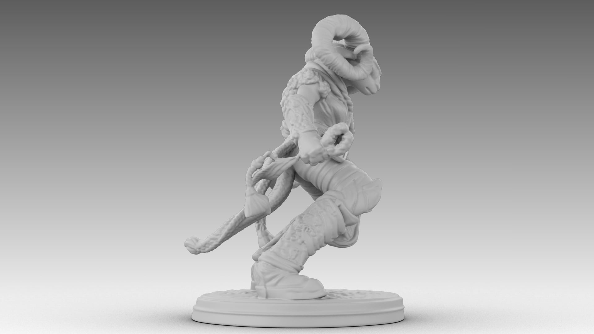 Ivory Horned Sentinel 3d model