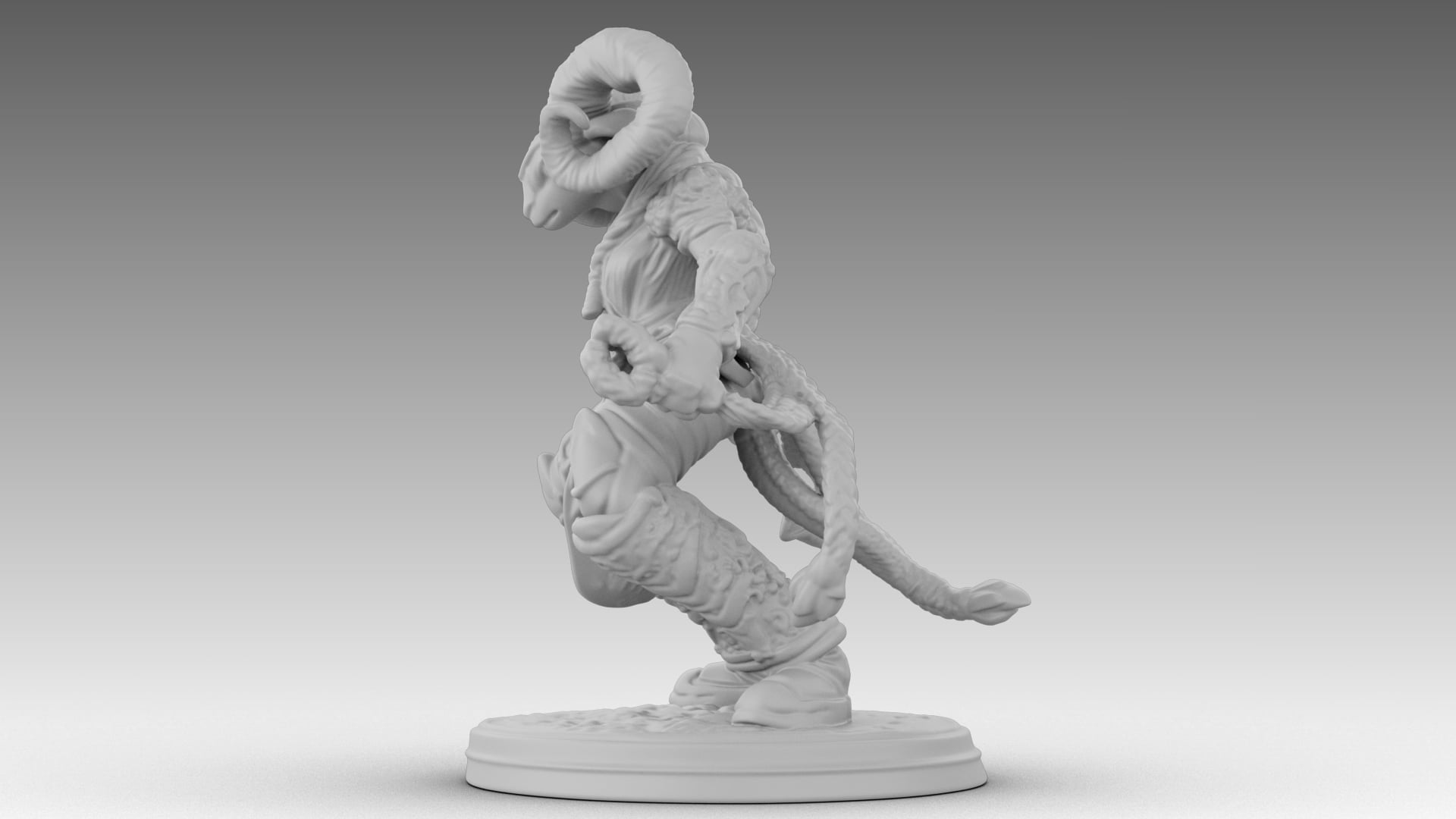 Ivory Horned Sentinel 3d model