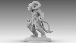 Ivory Horned Sentinel 3d model