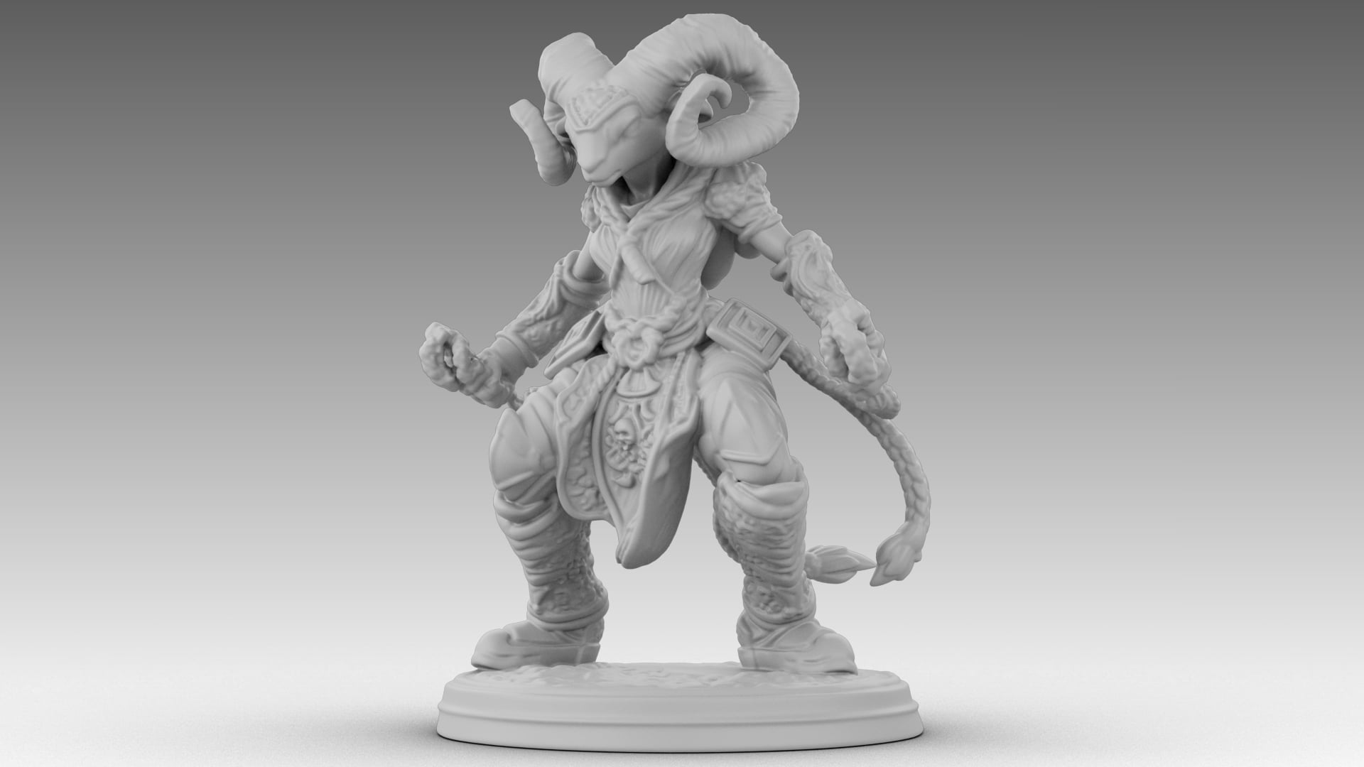 Ivory Horned Sentinel 3d model