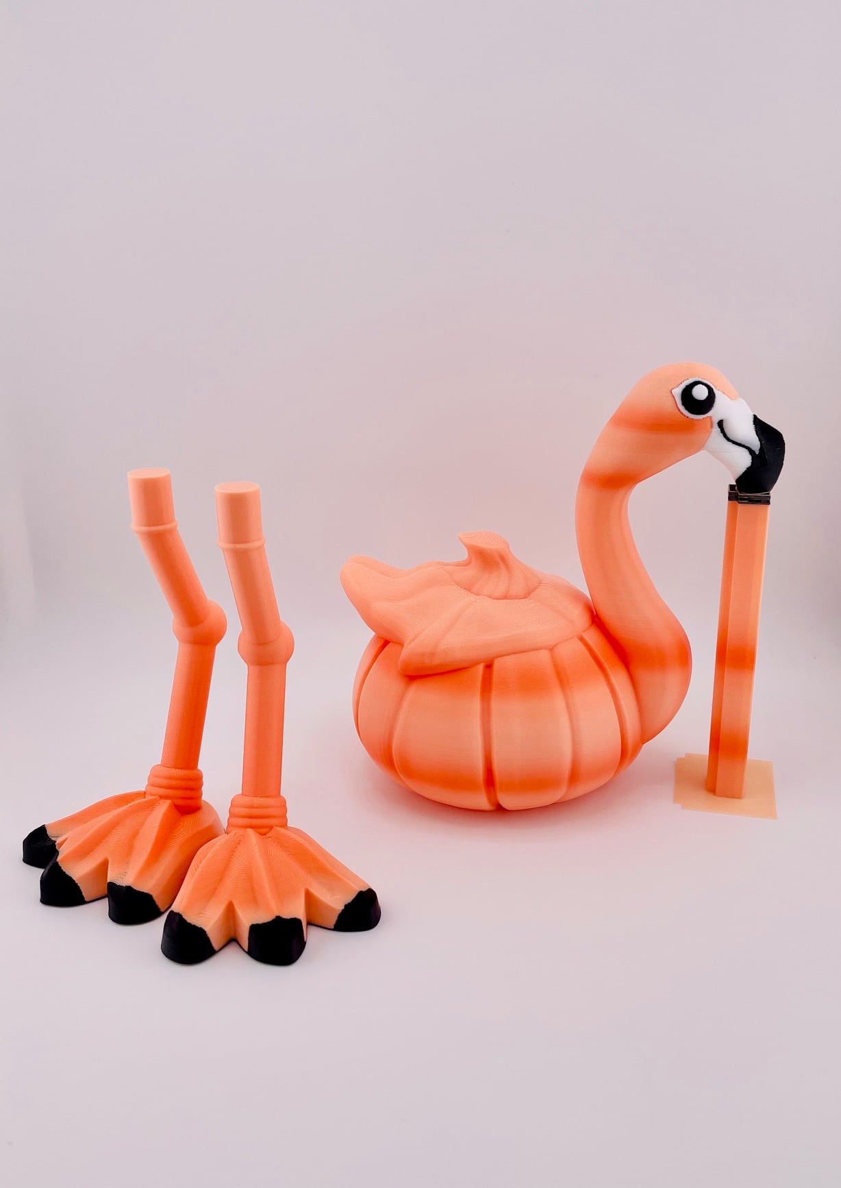 Pumpkin Flamingo 3d model