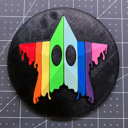 SimpleFlips Drippy Star Disc Display 3d model