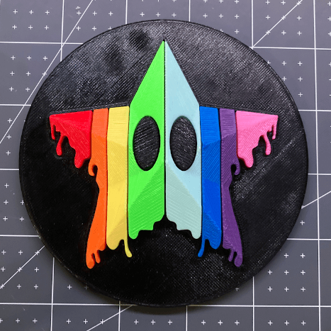 SimpleFlips Drippy Star Disc Display 3d model