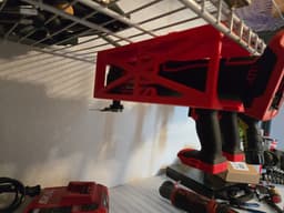 Power tool holder, Wire shelving click-on 3d model