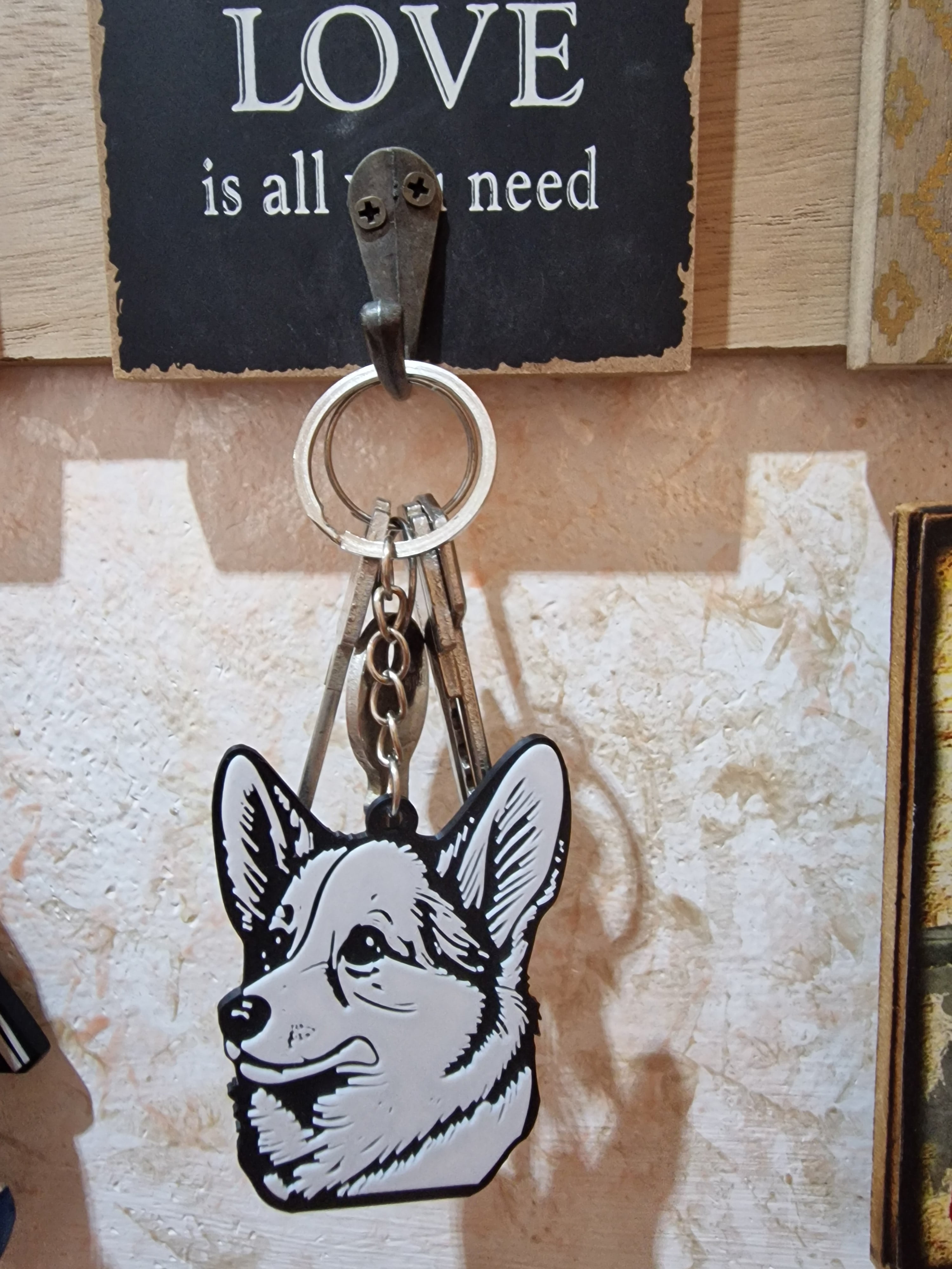 Corgi keychain 3d model