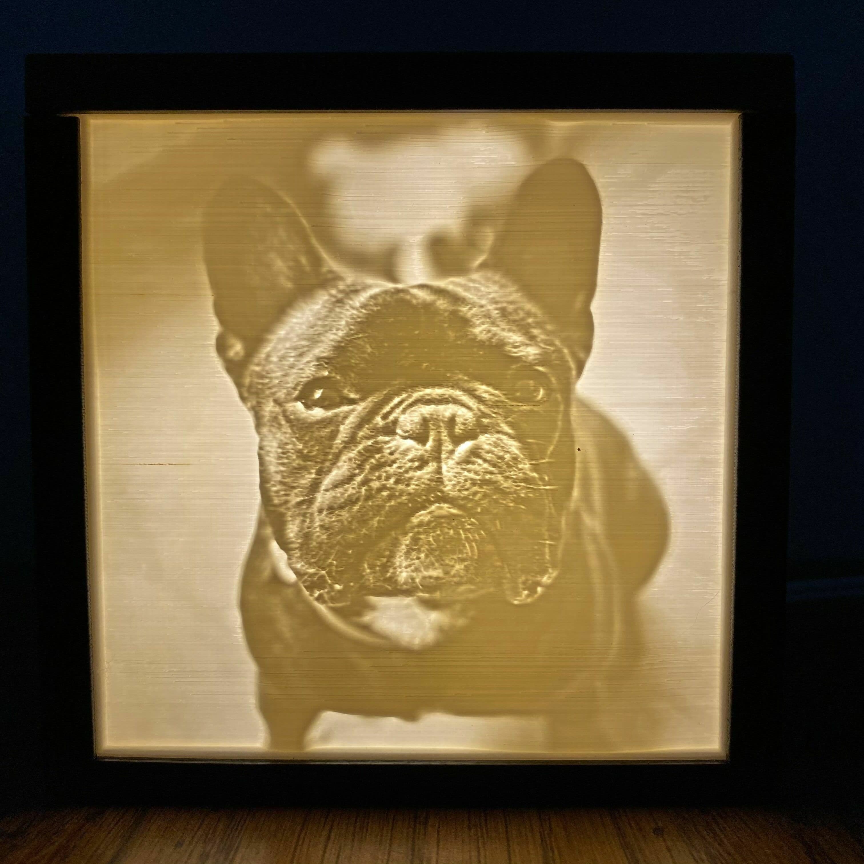 Simple Lithophane Box (Holds 1 Panel) 3d model
