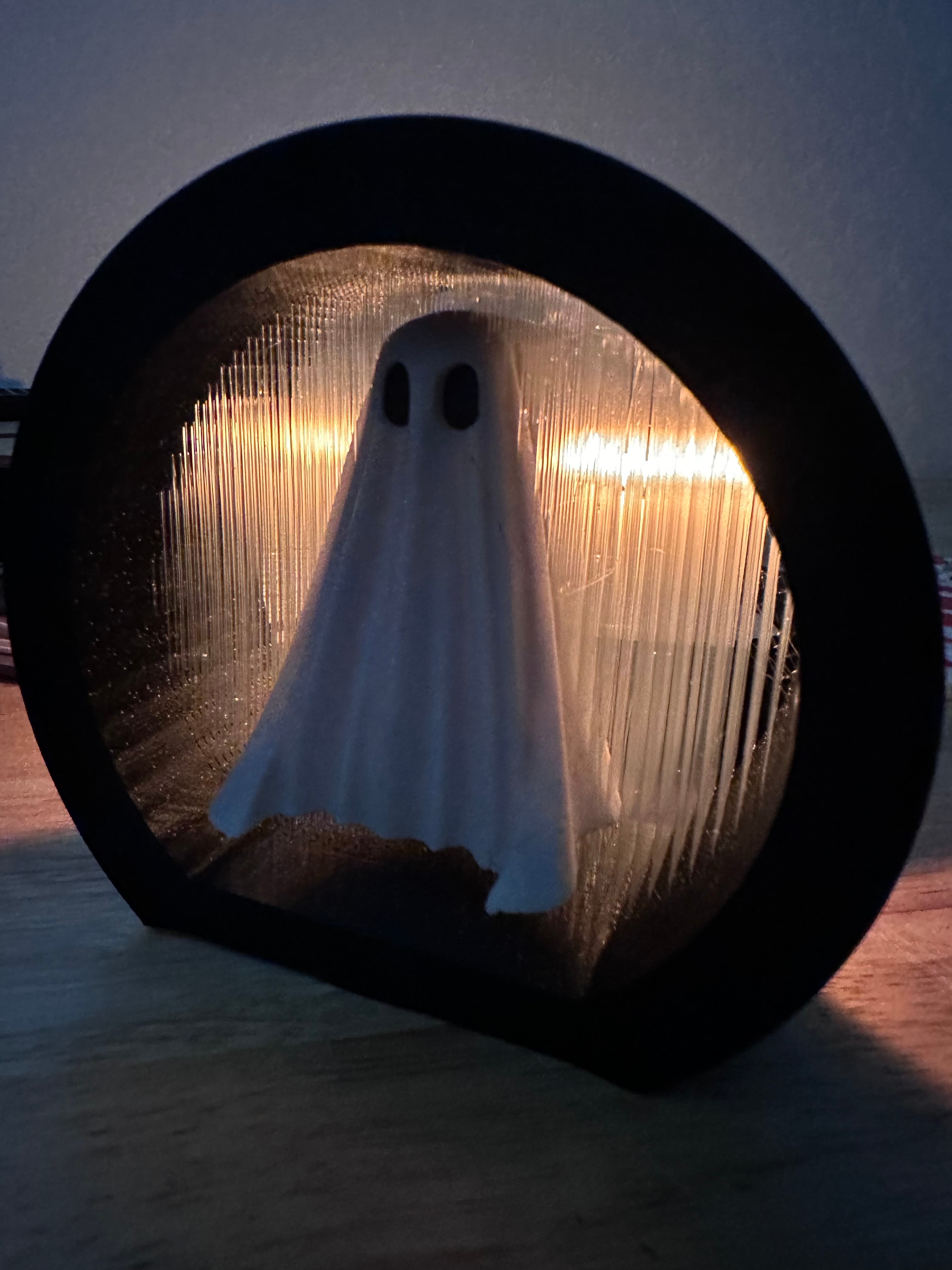 GHOST IN THE RAIN V2 - TENSEGRITY RAIN OVER SPOOKY GHOST 3d model