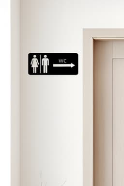 WC, Toilet Sign, Restroom 3d model