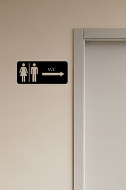 WC, Toilet Sign, Restroom 3d model