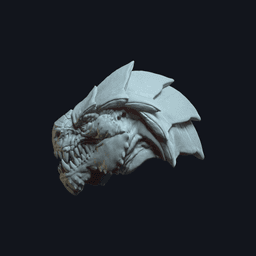 Garnon v2 Action Figure Head 3d model