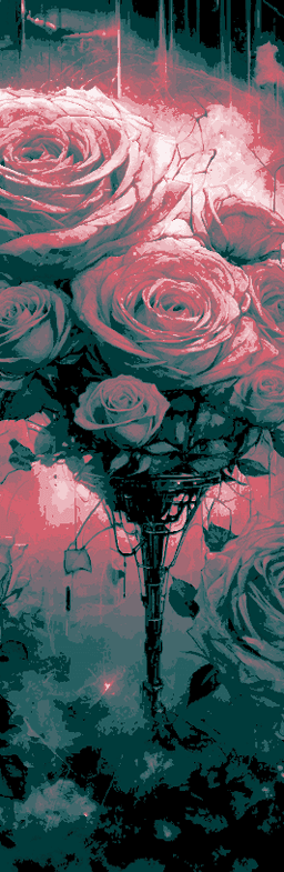 Artwork sharing Pink Roses - Set of Bookmarks 3d model