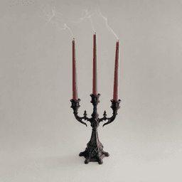 Gothic Candelabra 3d model