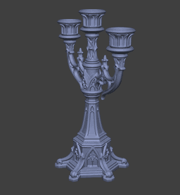 Gothic Candelabra 3d model