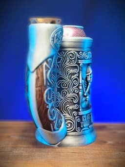The Impationt One 12oz can cozy dice tower 3d model