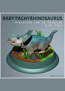 Baby Dinosaur Pachyrhinosaurus 3d model