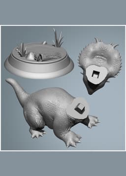 Baby Dinosaur Pachyrhinosaurus 3d model