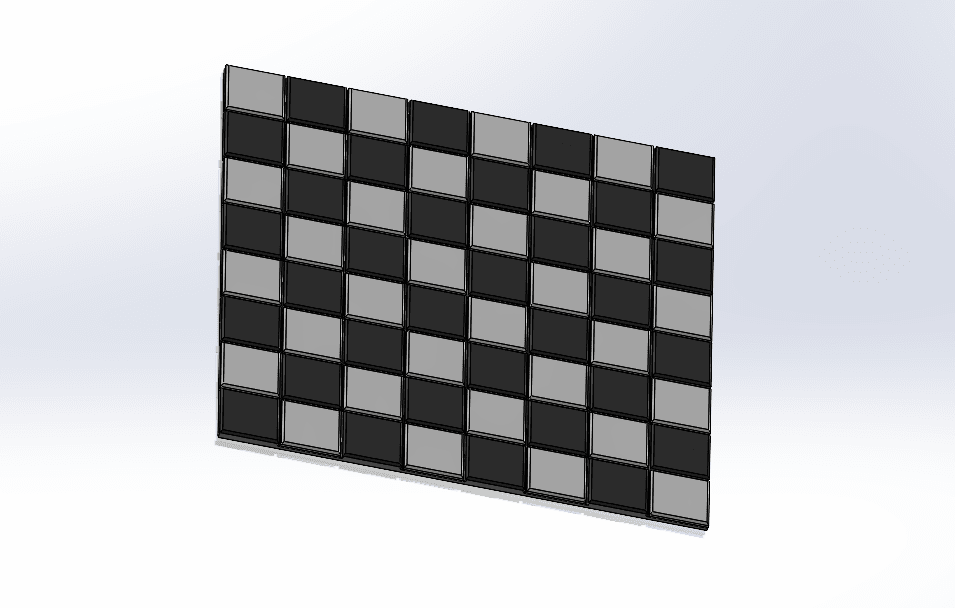 Printable Chess Board 3d model