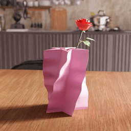 Geometric Star Silhouette Vase 3d model
