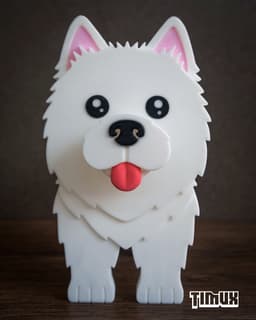 SAMOYED GLASSES HOLDER 3d model