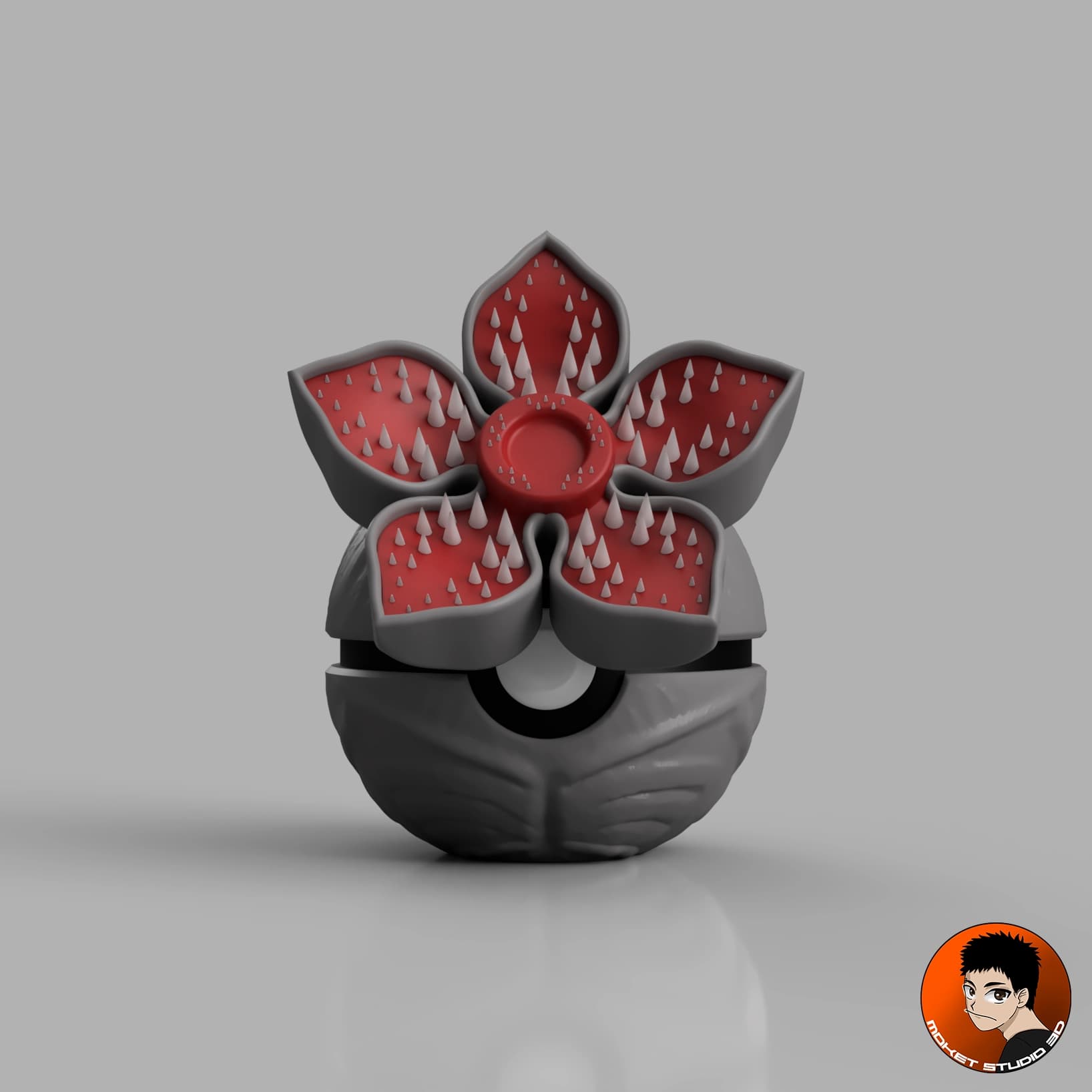 Stranger Things - Demogorgon Pokeball 3d model