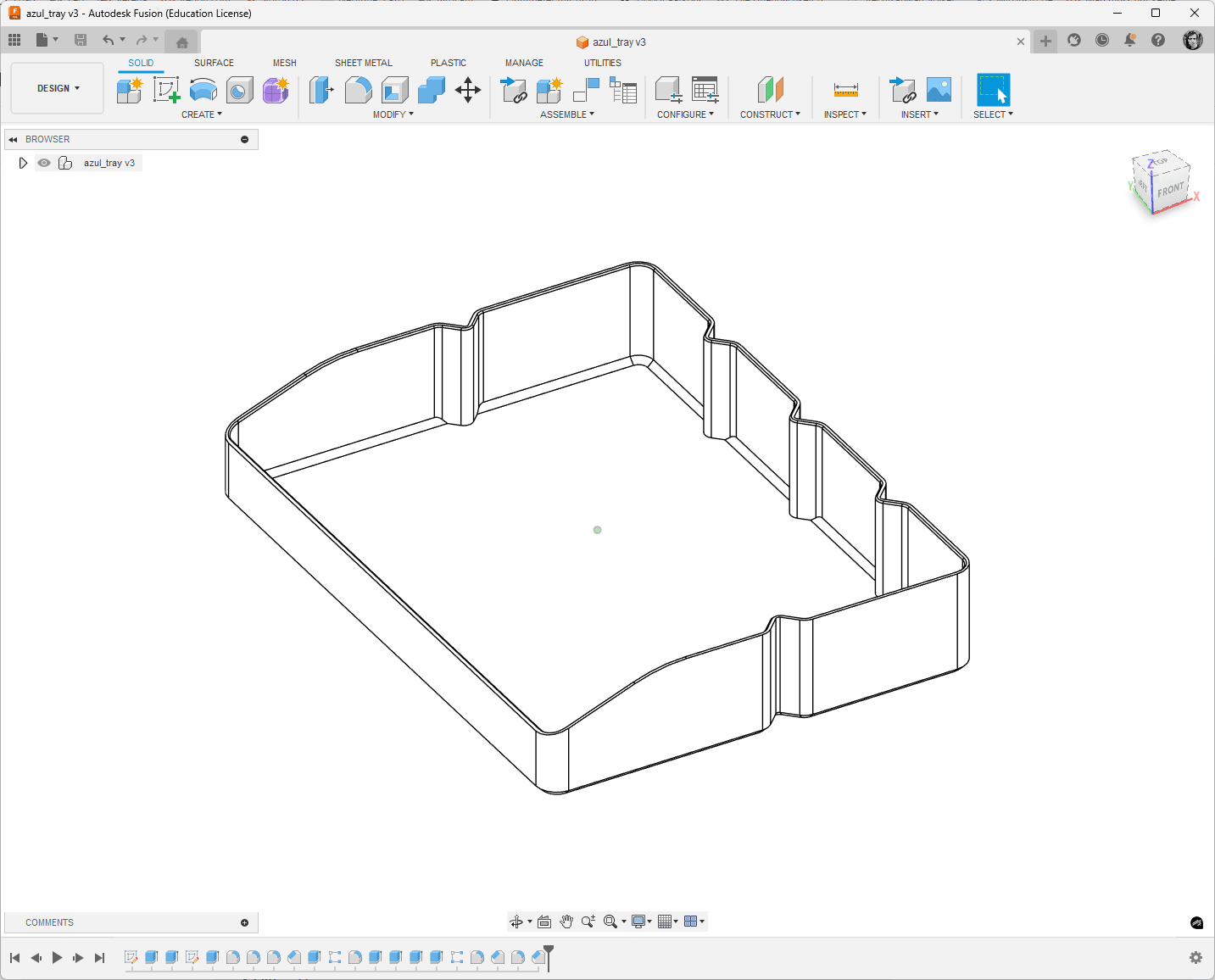 Alternative Patchwork tray 3d model