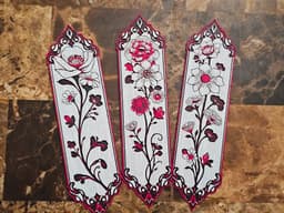 Ornate Floral Bookmarks - Hueforge - 4 Colors 3d model