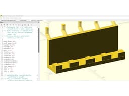 Peg board hanger 3d model