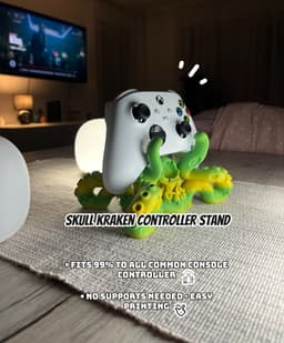 Kraken Universal Controller Stand - Print in Place 3d model