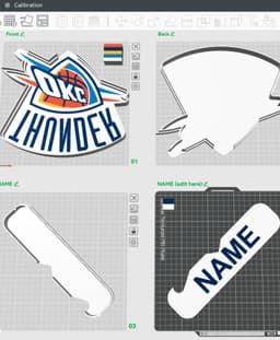 O.K.C. Thunder Sign – LED strip compatible 3d model