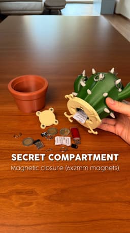 CACTICHARM | CACTUS JEWELRY HOLDER & LAMP 3d model