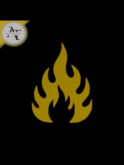 Simple Flame Symbol - 2D Art 3d model