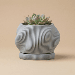 Planter with dripping tray 3d model