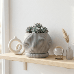 Planter with dripping tray 3d model