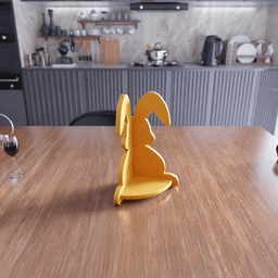 Wavy Oval Bunny Storage Box 3d model