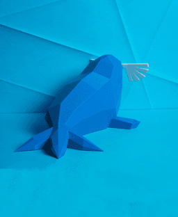 Sealeo Low Poly Pokemon 3d model