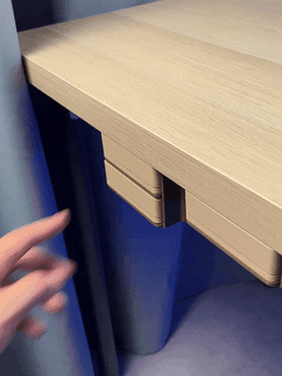 Modular Under Desk Drawer | 4×2 Gridfinity | Push-Push Lock 3d model