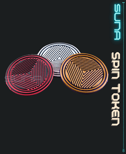 Spin Token - Circle w Triangle Pattern 3d model