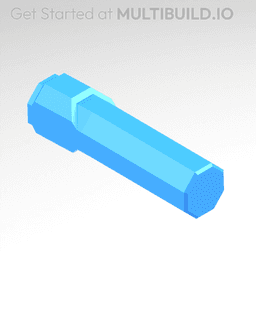 50 mm Peg (Bolt-Locked Insert) 3d model