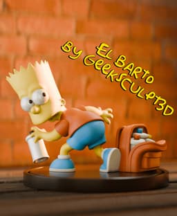 Bart Simpson Figurine - Graffiti Edition 3d model